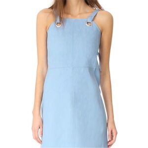 Rag & Bone Suffolk Denim Mini Dress in Pale Blue